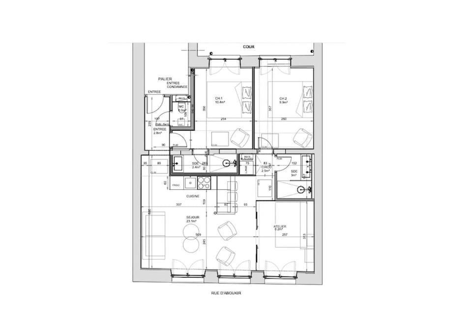 Magnifique Appartement Central 3 Chambres / 3 Bdr Paris Extérieur photo
